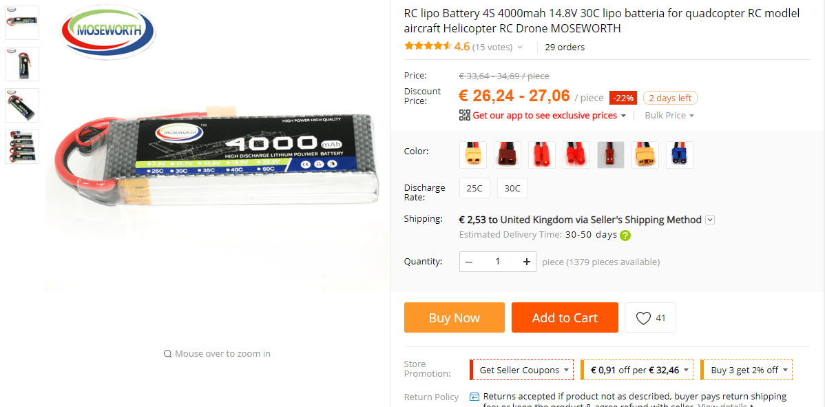 2019-04-10 20_00_14-RC lipo Battery 4S 4000mah 14.8V 30C lipo batteria for quadcopter RC modlel airc